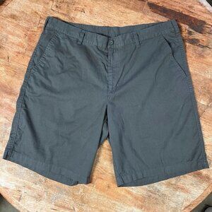 Columbia Sportswear‎ 100% Cotton Shorts Mens 38 10" Inseam Chino Grey Flat Front